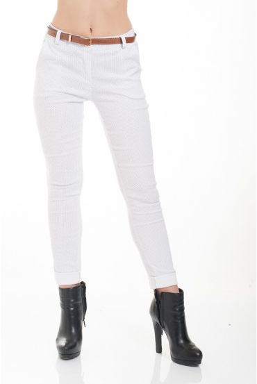 LOT 5 PANTALONS 4522 BLANC