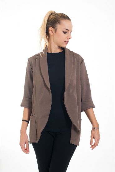 CHAQUETA BLAZER 4555 TAUPE