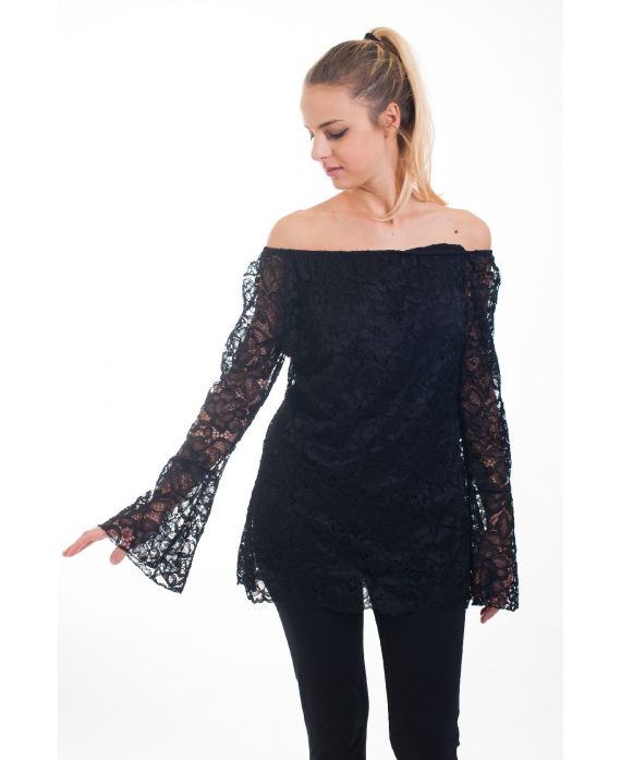 TUNIC LACE 4535 BLACK