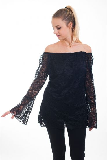 TUNIC LACE 4535 BLACK