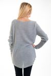 PULLOVER AJOURE 4538 GRAY