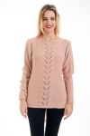 PULLOVER AJOURE 4538 PINK