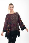 TUNIC PRINTED ETHNIC 4553 BORDEAUX