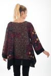 TUNIC PRINTED ETHNIC 4553 BORDEAUX