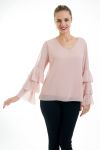 TUNIC SLEEVES BEADED FLAMENCO 4546 PINK