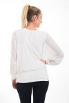 TOP COL BENITIER 4533 BIANCO