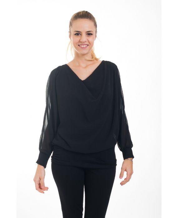 TOP COL BENITIER 4533 BLACK