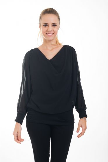 TOP COL BENITIER 4533 BLACK