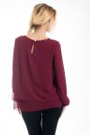 TUNIC BEADED 4543 BORDEAUX