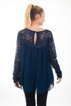 TUNICA IN PIZZO 4532 BLU NAVY