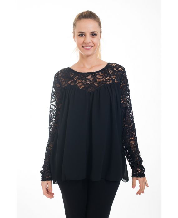 TUNIC LACE 4532 BLACK