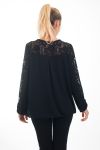 BLOUSE EMPIECEMENT LACE 4539 BLACK