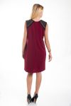 ROBE EPAULES CLOUTEES 4544 BORDEAUX