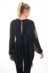 BLOUSE CLOUTEE 4548 NOIR