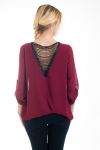 BLOUSE BACK FANTASY 4547 BORDEAUX