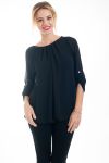 BLOUSE DOS FANTAISIE 4547 NOIR