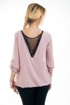 BLOUSE DOS FANTAISIE 4547 ROSE