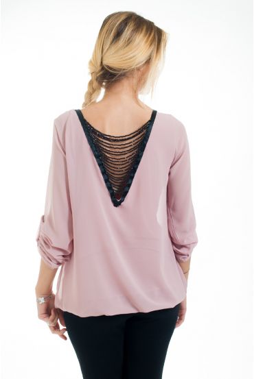 BLOUSE BACK FANTASY 4547 PINK