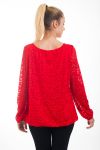 LACE TOP 4561 RED