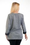 PULL IMPRIME FEMME 4567 GRIS