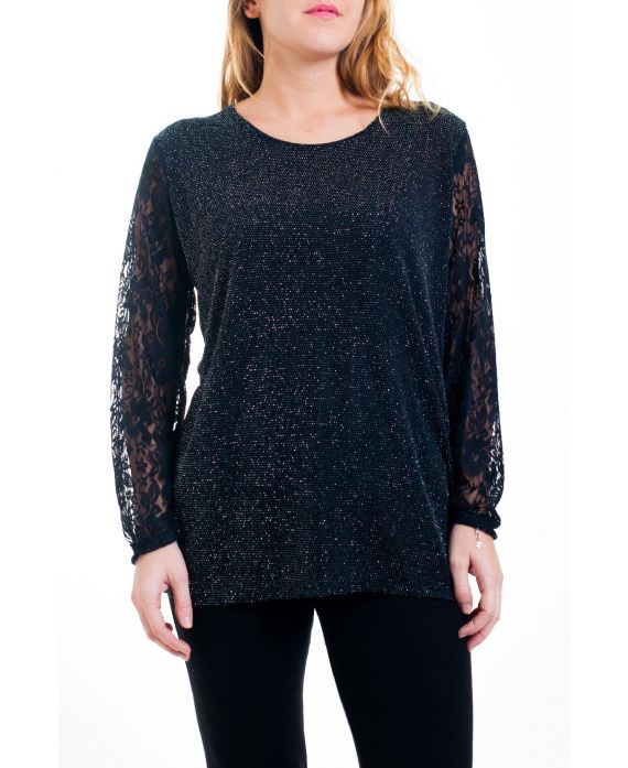 LARGE SIZE TOP EVENING LACE 4574 MONEY