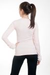 PULL MANCHES BASE FAUSSE FOURRURE 4581 ROSE