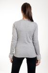 PULL MANCHES BASE FAUSSE FOURRURE 4581 GRIS