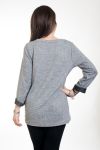 PULL IMPRIME FEMME 4582 GRIS