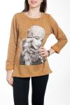 PULL PRINTS WOMAN 4582 MUSTARD