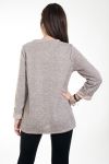 PULL IMPRIME FEMME 4582 BEIGE