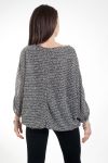 PULL EFFET BOULE 4573 NOIR