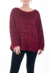 GROßE PULLOVER LUREX 4594 BORDEAUX