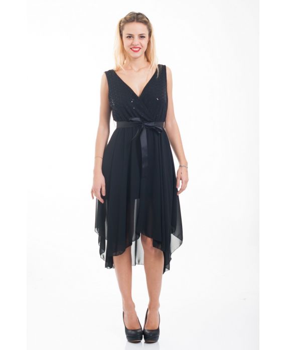 ROBE DE SOIREE 4556 NOIR