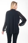 BLOUSE HEEFT EEN V-HALS RITSELEN NOCH 4597