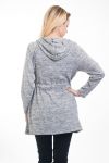 GILET ZIP 4606 GRIGIO