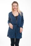 GILET ZIP 4606 BLU