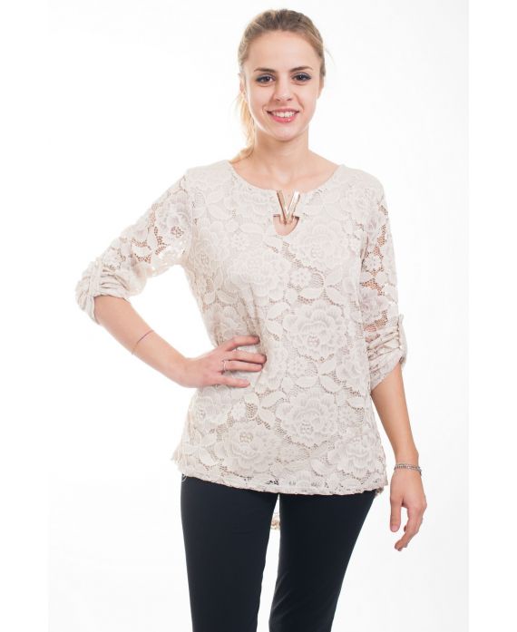 TUNIC LACE 4606 BEIGE