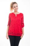 TUNIQUE DENTELLE 4606 ROUGE