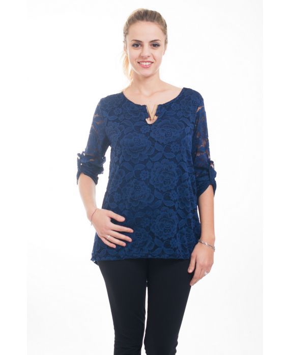 TUNIC LACE 4606 NAVY