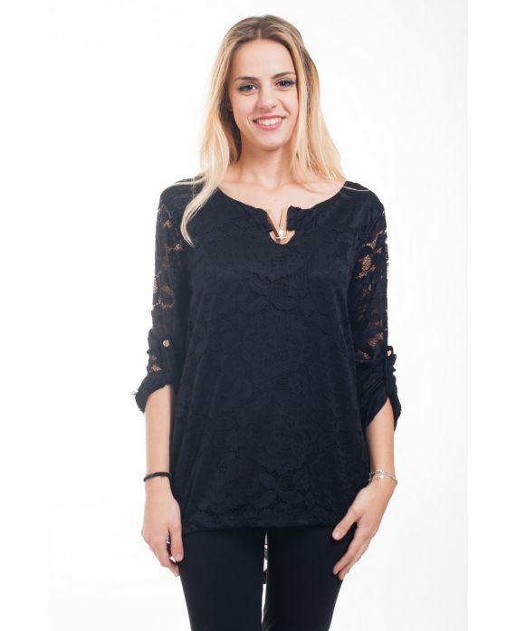 TUNIC LACE 4606 BLACK