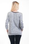 PULL STRASS ETOILE 4612 GRIS