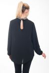 BLOUSE COL CLAUDINE 4617 NOIR