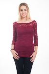 TOP DENTELLE 4618 BORDEAUX