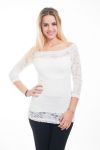 TOP DENTELLE 4618 BLANC