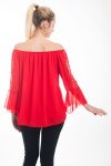 TUNIC SLEEVES BEADS 4619 RED