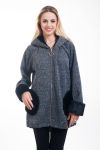 MANTEAU FAUSSE FOURRURE 5017 GRIS