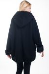 COAT FAUX FUR 5017 BLACK