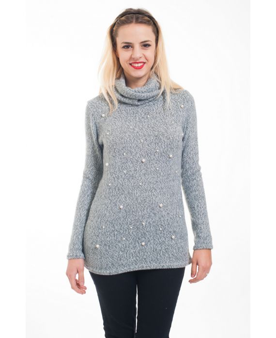 PULL COL ROULE BEADS 4626 GRAY