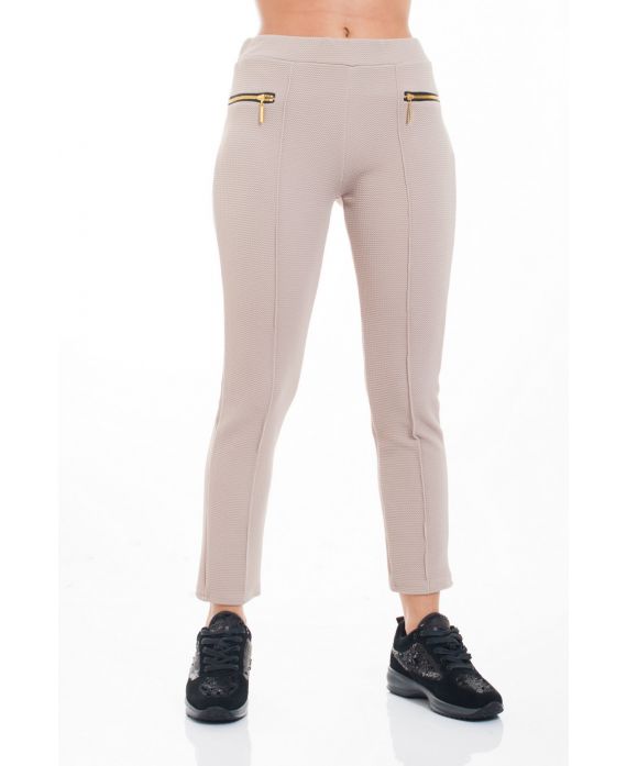 LOT PANTALON ZIP S/M/L/XL 5011 BEIGE