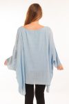 LARGE SIZE TUNIC ASYMMETRIC COVER 5059 BLUE